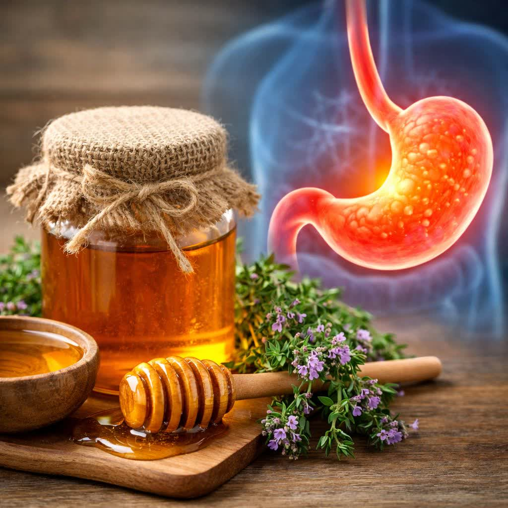 فواید درمانی عسل آویشن برای معده
